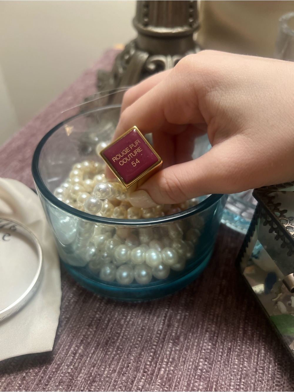 Yves Saint Laurent Rouge Pur Couture Lipstick - Deep Brown Red - Picture 3 of 8